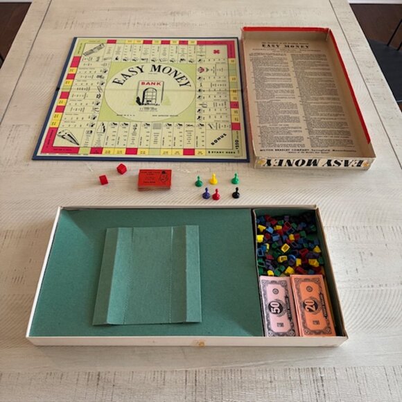 Vintage, Rare 1956 Milton Bradley Easy Money #4620 - Picture 6 of 11
